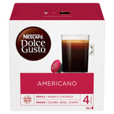 Nescafe Dolce Gusto  Americano Coffee 16 Capsules (Pack 3) - 12528219